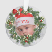Photo personnalisée 1er Noël (devant)