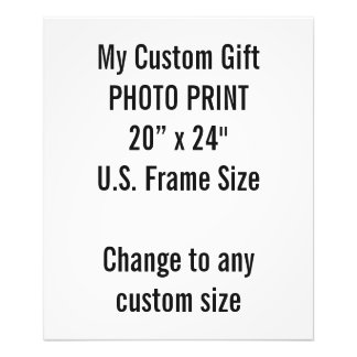 Photo personnalisée 20 po x 24 po Imprimer la tail