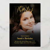 Photo personnalisée 30e anniversaire Invitation (Recto)