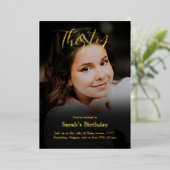 Photo personnalisée 30e anniversaire Invitation (Debout devant)