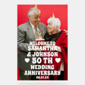 Photo personnalisée 50e anniversaire de Mariage d' (Recto)