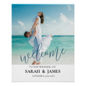 Photo personnalisée Affiche de bienvenue de mariag (Devant)