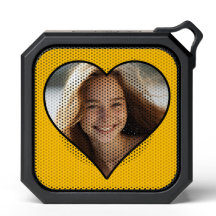 Photo personnalisée Amber Coeur Jaune Personnalisé