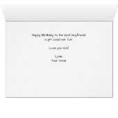 Photo personnalisée Anniversaire (Intérieur Horizontal (Bas))