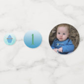 Photo personnalisée & Anniversaire Confetti (Derrière)