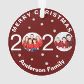 Photo personnalisée Arbre de Noël 2020 (dos)