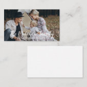 Photo personnalisée avec carte de vacances de fami (Devant / Derrière)