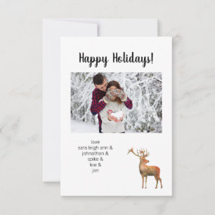 Photo personnalisée avec carte de voeux de Noël
