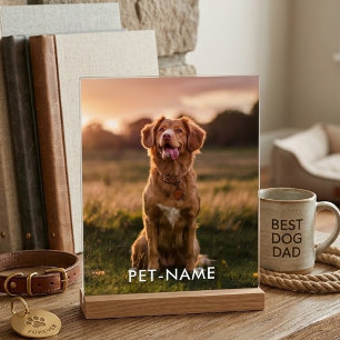 Photo personnalisée avec le nom de votre chien