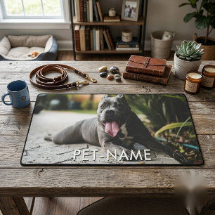 Photo personnalisée avec le nom de votre chien