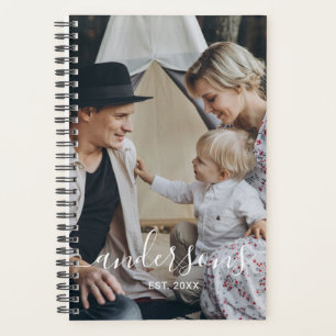 Photo personnalisée avec nom de famille et année d