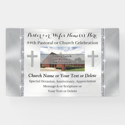 Photo personnalisée, bannières pour l'anniversaire (Horizontal)