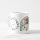 Photo personnalisée Baptême Mug Garde religieuse (Devant gauche)