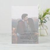 Photo personnalisée Blanc Faire-part de mariage si (Debout devant)