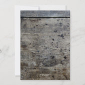 Photo personnalisée Bois Invitation de fête d'anni (Dos)