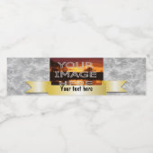 Photo personnalisée Bouteille d'eau Étiquettes (Étiquettes simples)