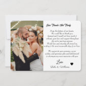 photo personnalisée calligraphie texte merci maria (Dos)