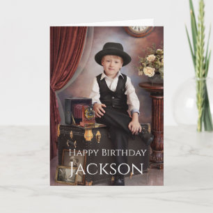 Photo personnalisée, carte d'anniversaire