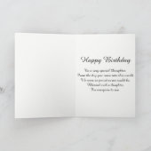 Photo personnalisée, carte d'anniversaire. (Intérieur)