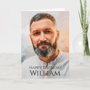 Photo personnalisée, carte d'anniversaire