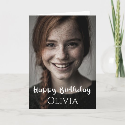 Photo personnalisée, carte d'anniversaire (Devant)