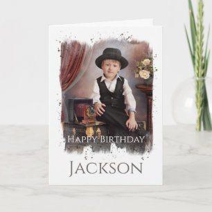 Photo personnalisée, carte d'anniversaire