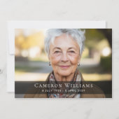 Photo personnalisée carte de remerciements de deui (Devant)