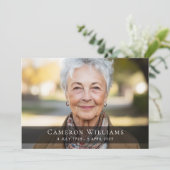 Photo personnalisée carte de remerciements de deui (Debout devant)