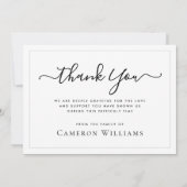 Photo personnalisée carte de remerciements de deui (Dos)