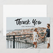 Photo personnalisée Carte de remerciements Mariage (Devant / Derrière)