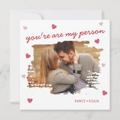 Photo personnalisée Carte de voeux de la Saint-Val (Devant)