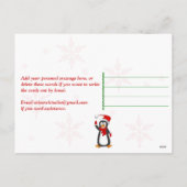 Photo personnalisée Carte postale de l'ornement de (Dos)