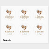 Photo personnalisée Chat Mariage Favoriser Sticker (Feuille)