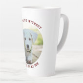 Photo personnalisée Chien Latte Mug (Angle droit)