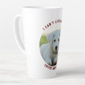 Photo personnalisée Chien Latte Mug (Angle gauche)