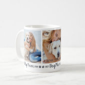 Photo personnalisée Chien Maman Café Mug (Devant gauche)
