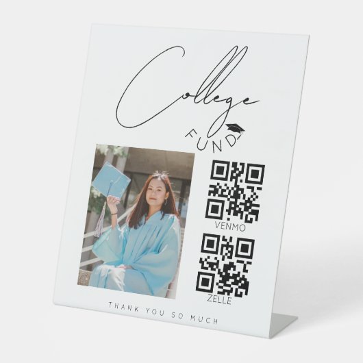 Photo personnalisée code qr panneau du fonds de di (Recto)