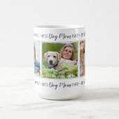 Photo personnalisée Collage Chien Maman Café Mug (Centre)