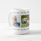 Photo personnalisée Collage Chien Maman Café Mug (Devant gauche)