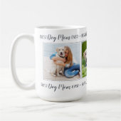 Photo personnalisée Collage Chien Maman Café Mug (Gauche)