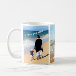 Photo personnalisée Collage Texte Café Mug Votre f