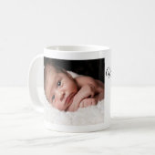 Photo personnalisée customisée Naissance Bébé Mug (Devant gauche)