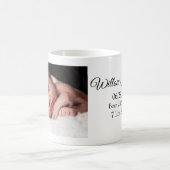 Photo personnalisée customisée Naissance Bébé Mug (Centre)