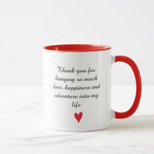 Photo personnalisée de la Saint Valentin Mug (Droite)