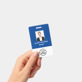 Photo personnalisée de l'employé, Nom, Logo, Badge (Handheld)