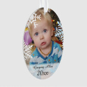 Photo personnalisée de l'enfant garde Noël (devant)