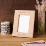 Photo personnalisée du Mariage<br><div class="desc">Photo personnalisée Mariage avec images gravées avec les noms et la date. Vous pouvez modifier la police comme vous le souhaitez.</div>
