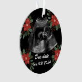 Photo personnalisée, échographie Noël (devant)