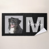 Photo personnalisée en mémoire de animal de compag (Serviette de bain)