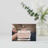 Photo personnalisée Enregistrer le Faire-part de m (Debout devant)